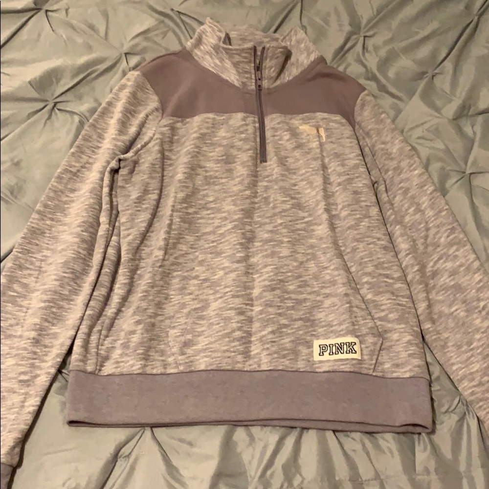 PINK quarter zip pullover